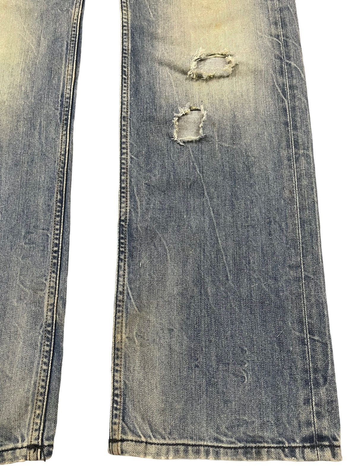Diesel Vintage 90s Diesel Industry Blue Wash Distressed Jeans Size US 32 / EU 48 - 6 Thumbnail