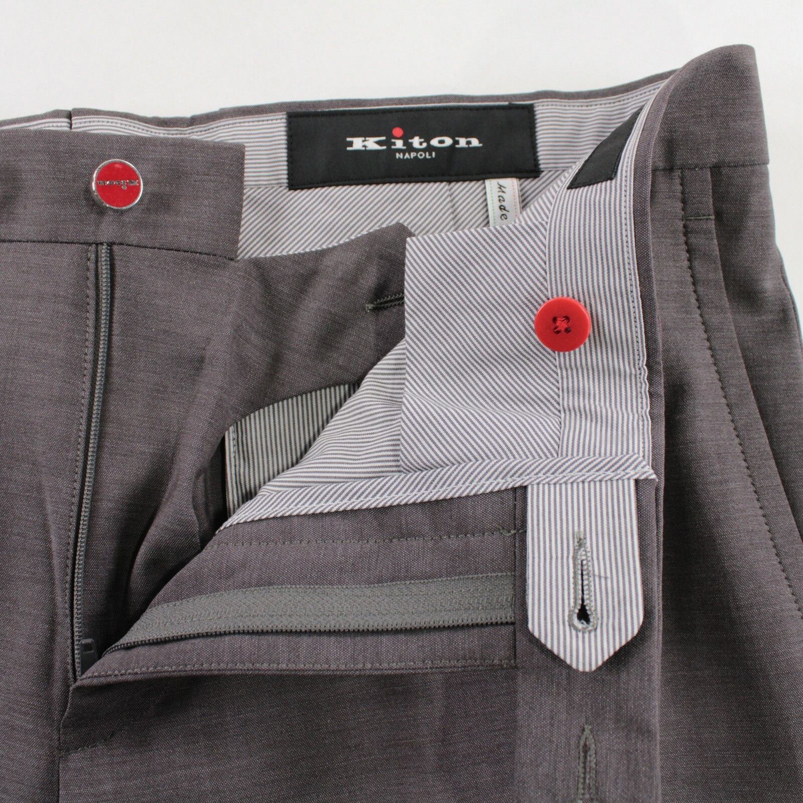 Kiton Kiton New with tags Dress Pants Size 33 US In Gray Size US 33 - 4 Thumbnail