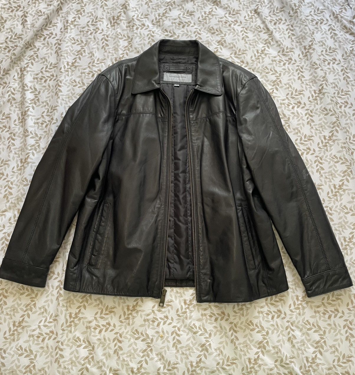 Other Marc New York Black Leather Jacket Size XL Size US XL / EU 56 / 4 - 1 Thumbnail
