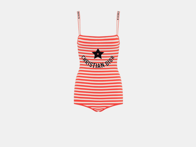 Dior o1w1db10925 444E21 Dioriviera Bodysuit in Coral Size L / US 10 / IT 46 - 1 Thumbnail