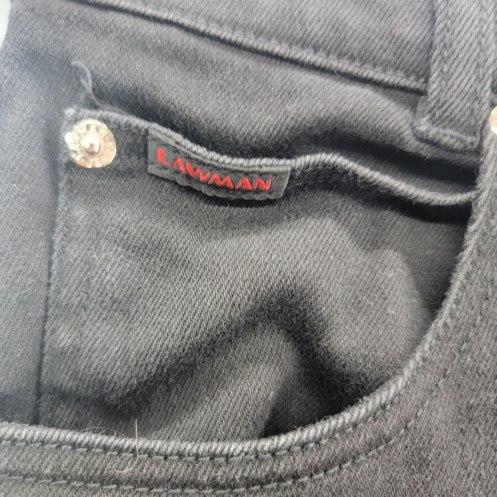 Vintage Vintage Lawman Jeans Western Bareback Black Women’s Slim Fit Size 7 Size 28" / US 6 / IT 42 - 3 Thumbnail