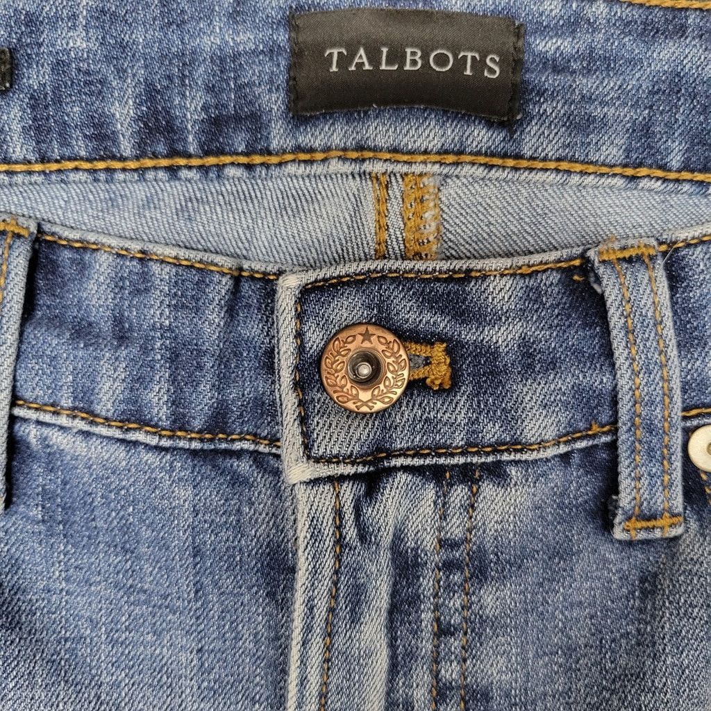 Talbots Talbots Modern Ankle Jeans Fray Leg 4 Waist 32" Inseam 28" Size 27" / US 4 / IT 40 - 6 Thumbnail