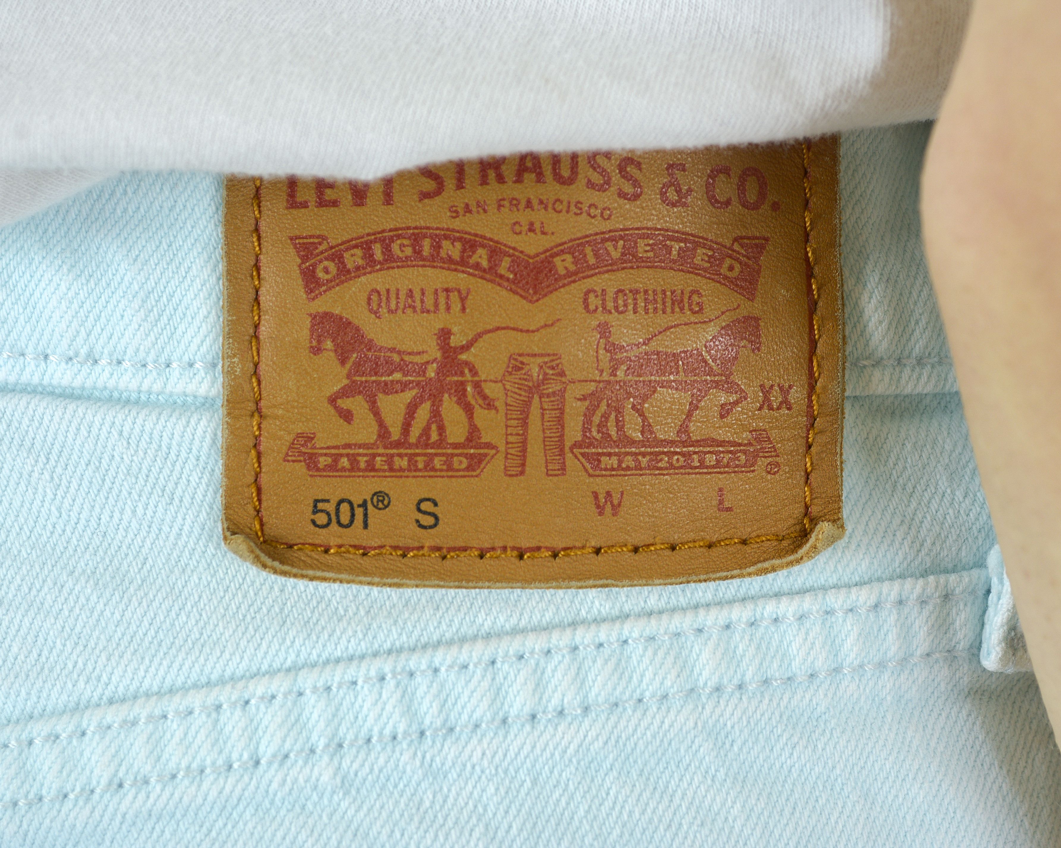 Levi's 501S W26 L32 Skinny Jeans Denim Trousers Pants Button Fly Size 26" / US 2 / IT 38 - 6 Thumbnail