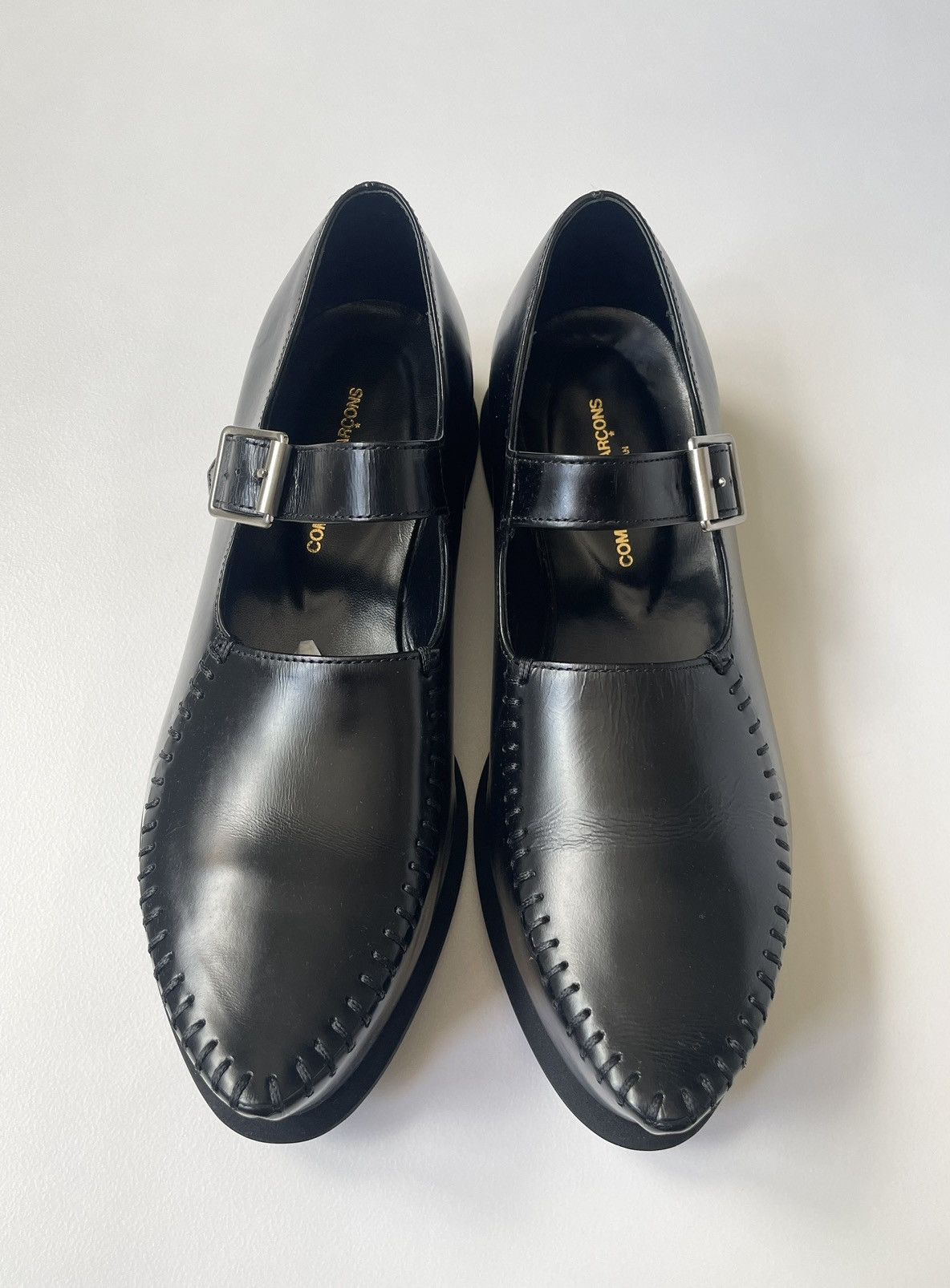 Comme des Garcons ‘Mary Jane’ Buckle Black Creepers Size US 8 / IT 38 - 3 Thumbnail