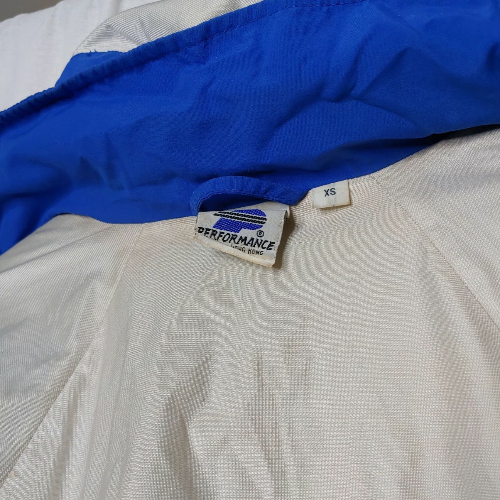 Vintage VINTAGE Performance Bicycle Windbreaker Jacket XS Men Blue Hooded Reflective 34" Chest 29" Back Vented Zip Size US XS / EU 42 / 0 - 7 Thumbnail
