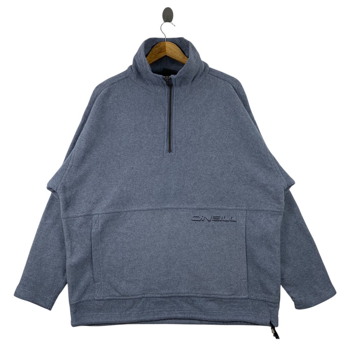 O'Neill × Vintage Vintage ONEILL Surfing Hawaiian FleeceHalf Zipper Sweatshirt Size US L / EU 52-54 / 3 - 1 Thumbnail