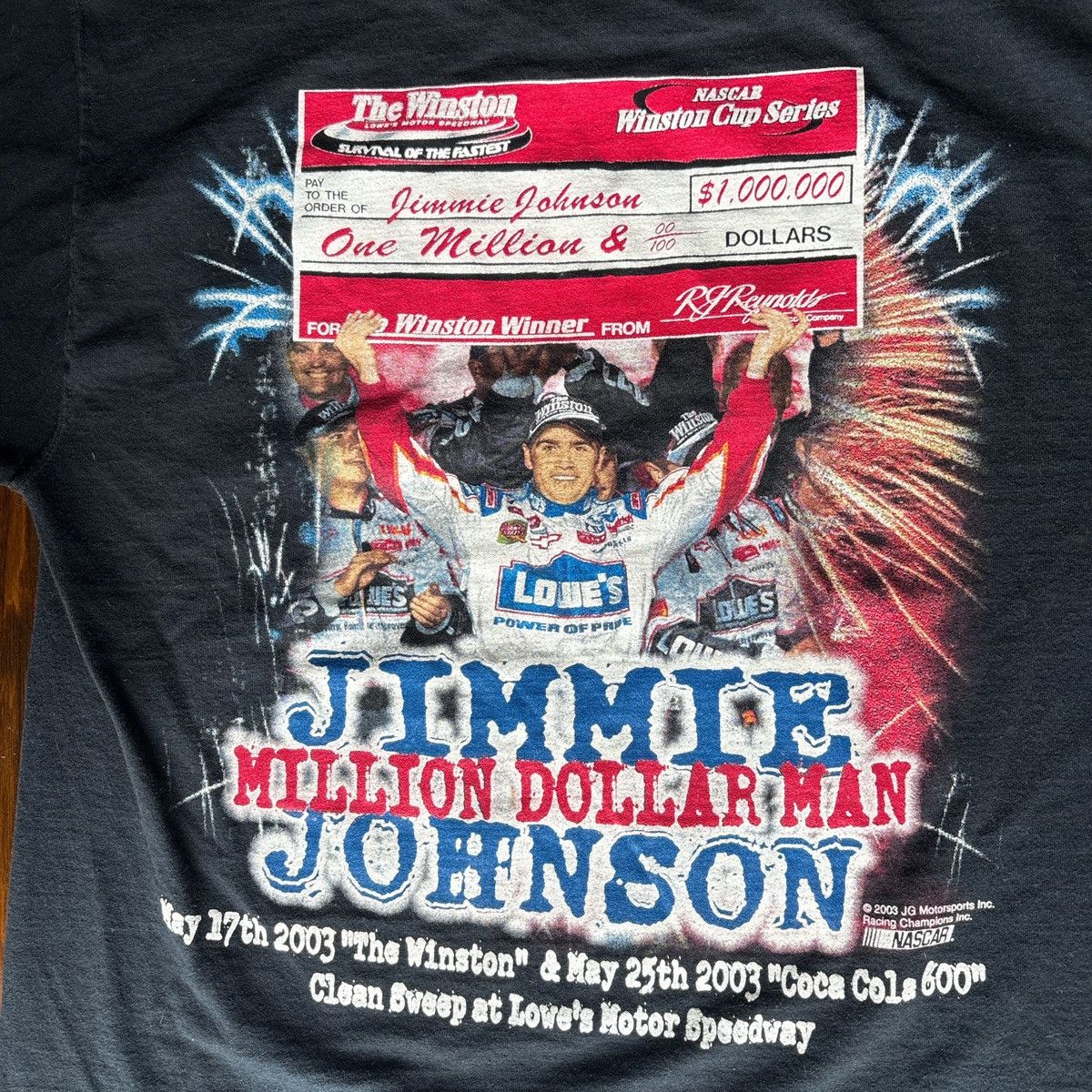 Fruit Of The Loom Vintage nascar shirt Size US L / EU 52-54 / 3 - 4 Thumbnail