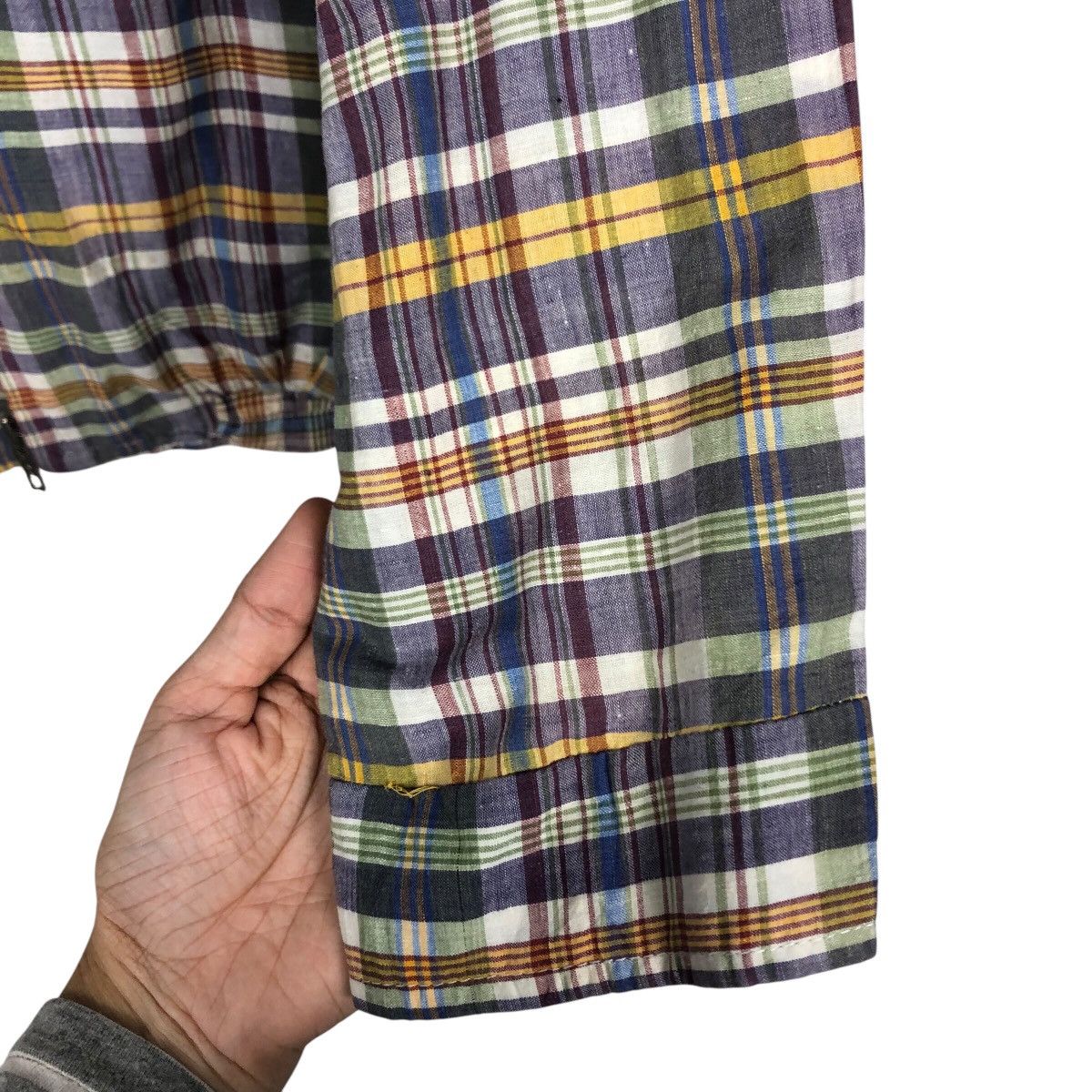 Japanese Brand × Vintage 📌Vintage Bomber Jacket Tartan Design Issey Miyake Size US M / EU 48-50 / 2 - 16 Thumbnail