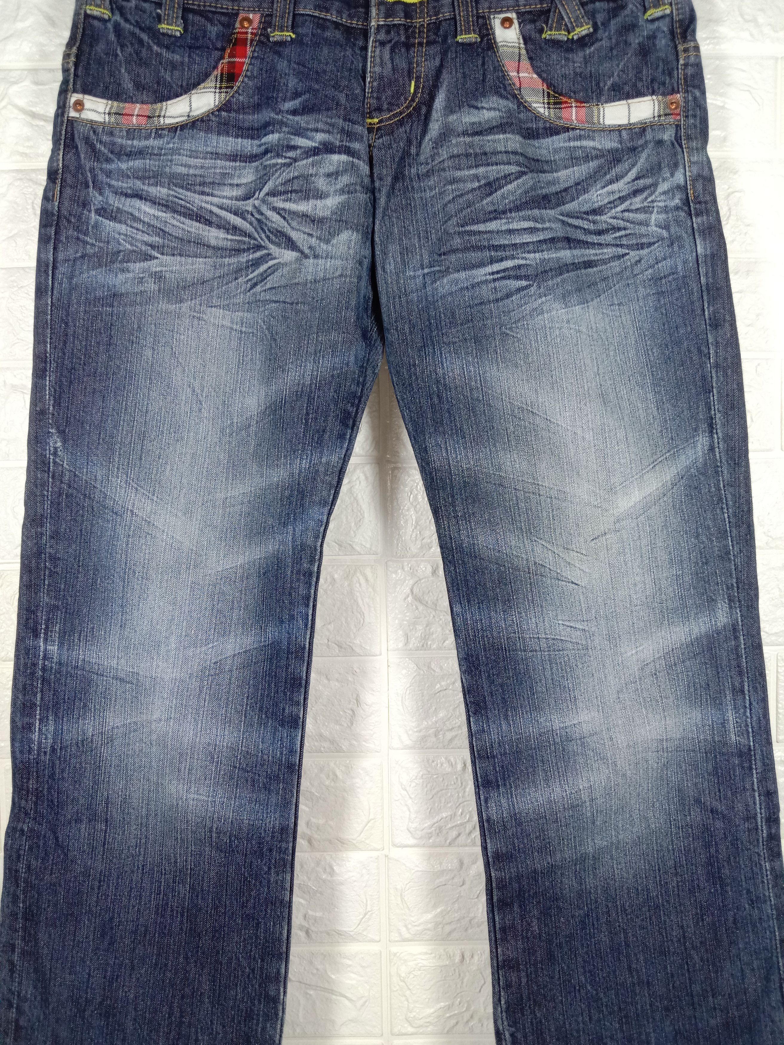 Japanese Brand Vintage Japanese Hybrid Double Waist Jeans Size US 32 / EU 48 - 7 Thumbnail