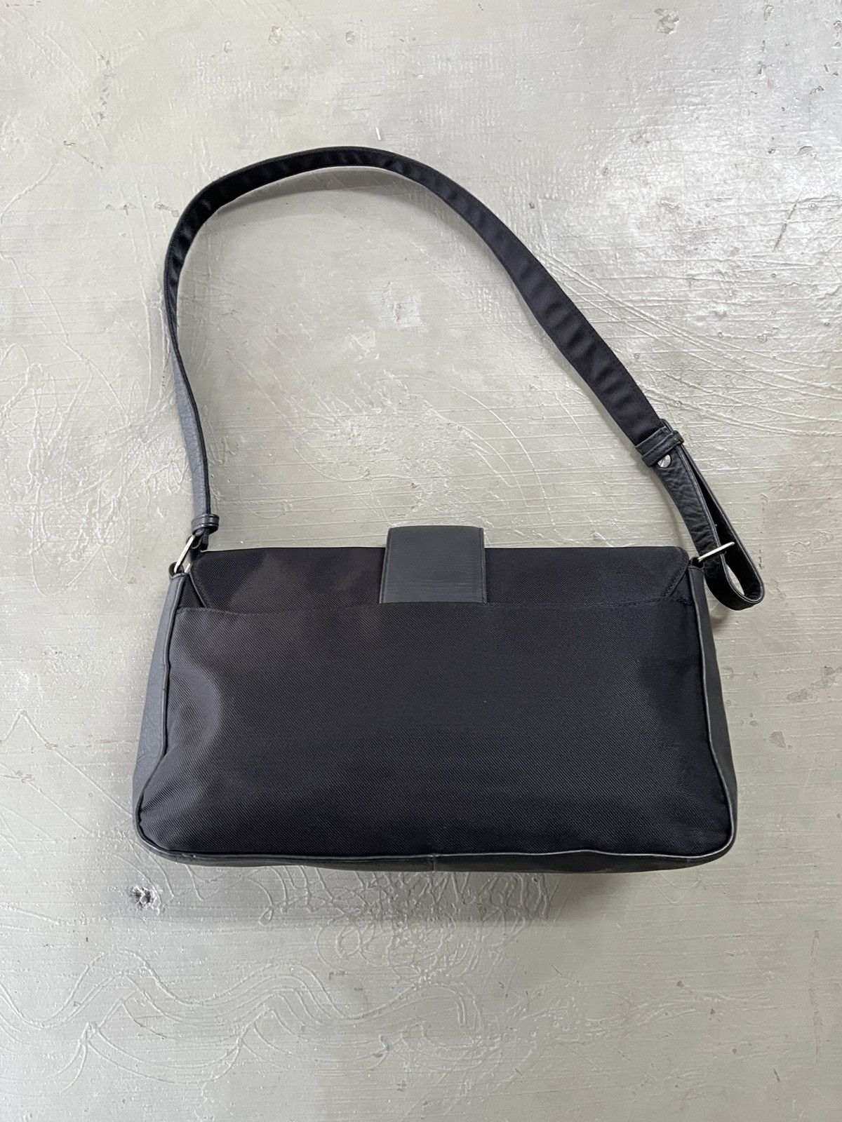 Courreges Courreges Hand Carry Dinner Leather Nylon Bag Size ONE SIZE - 4 Thumbnail
