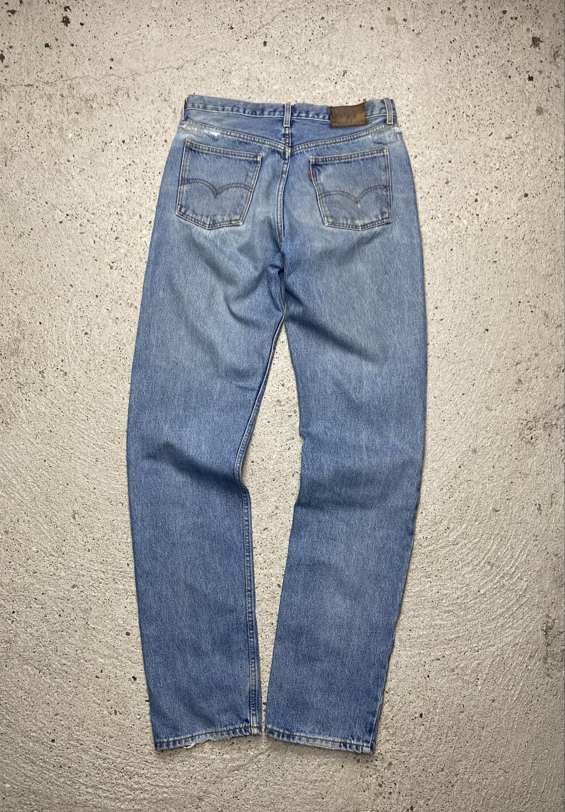 Levi's Levis vintage denim jeans light blue washed distressed Size US 34 / EU 50 - 1 Thumbnail