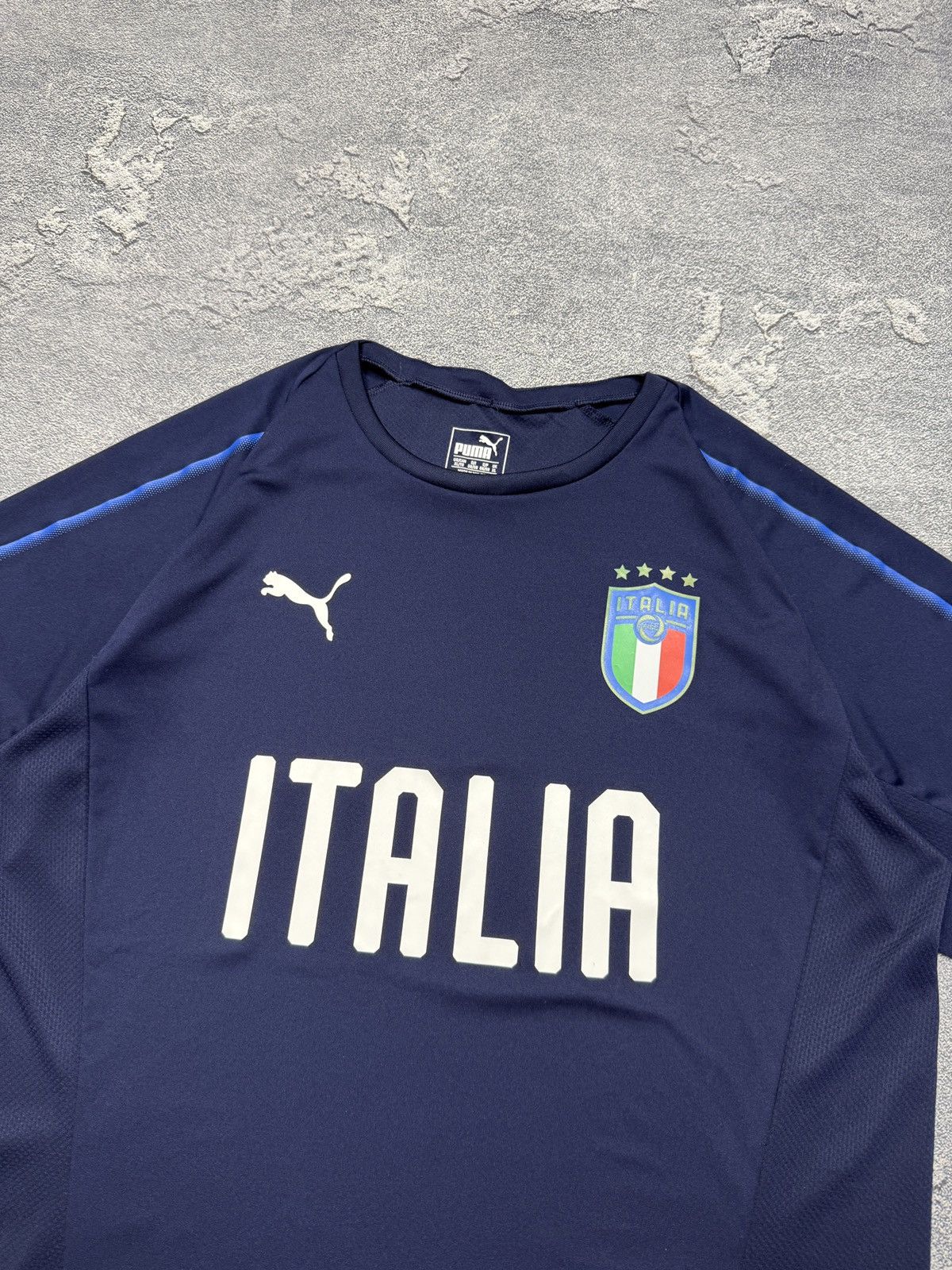 Puma × Vintage Puma Italia mens t-shirt tee big logo Size US XL / EU 56 / 4 - 3 Thumbnail
