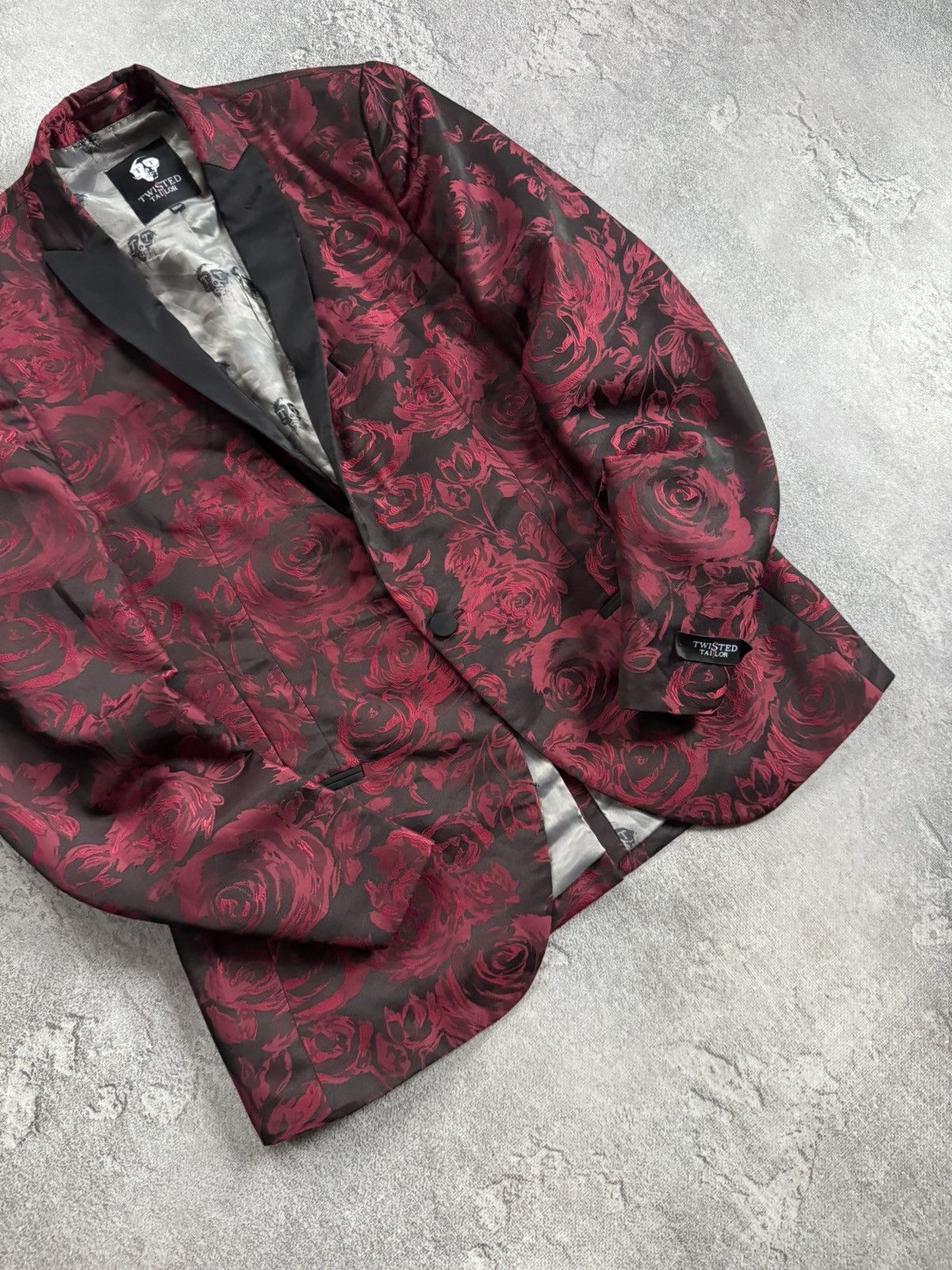 Other Twisted Tailor 40R all printed rose 🌹 blazer light jacket Size 40R - 4 Thumbnail
