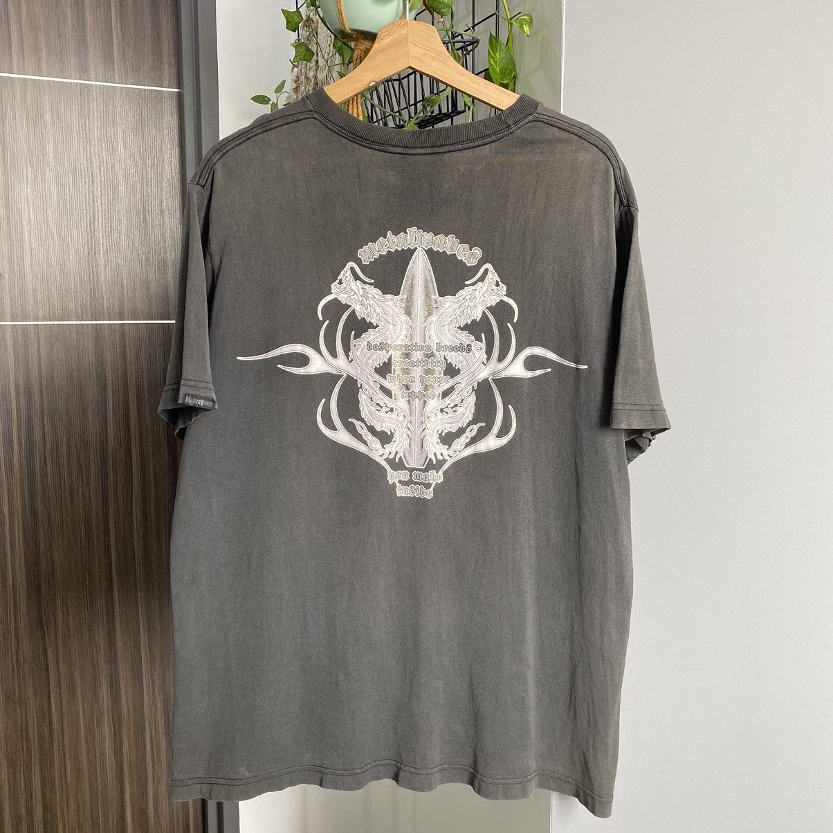 Vintage Thrashed Faded Vintage 90s Dig Deep Dragon Surf ERD GRUNGE T Size US XL / EU 56 / 4 - 1 Thumbnail