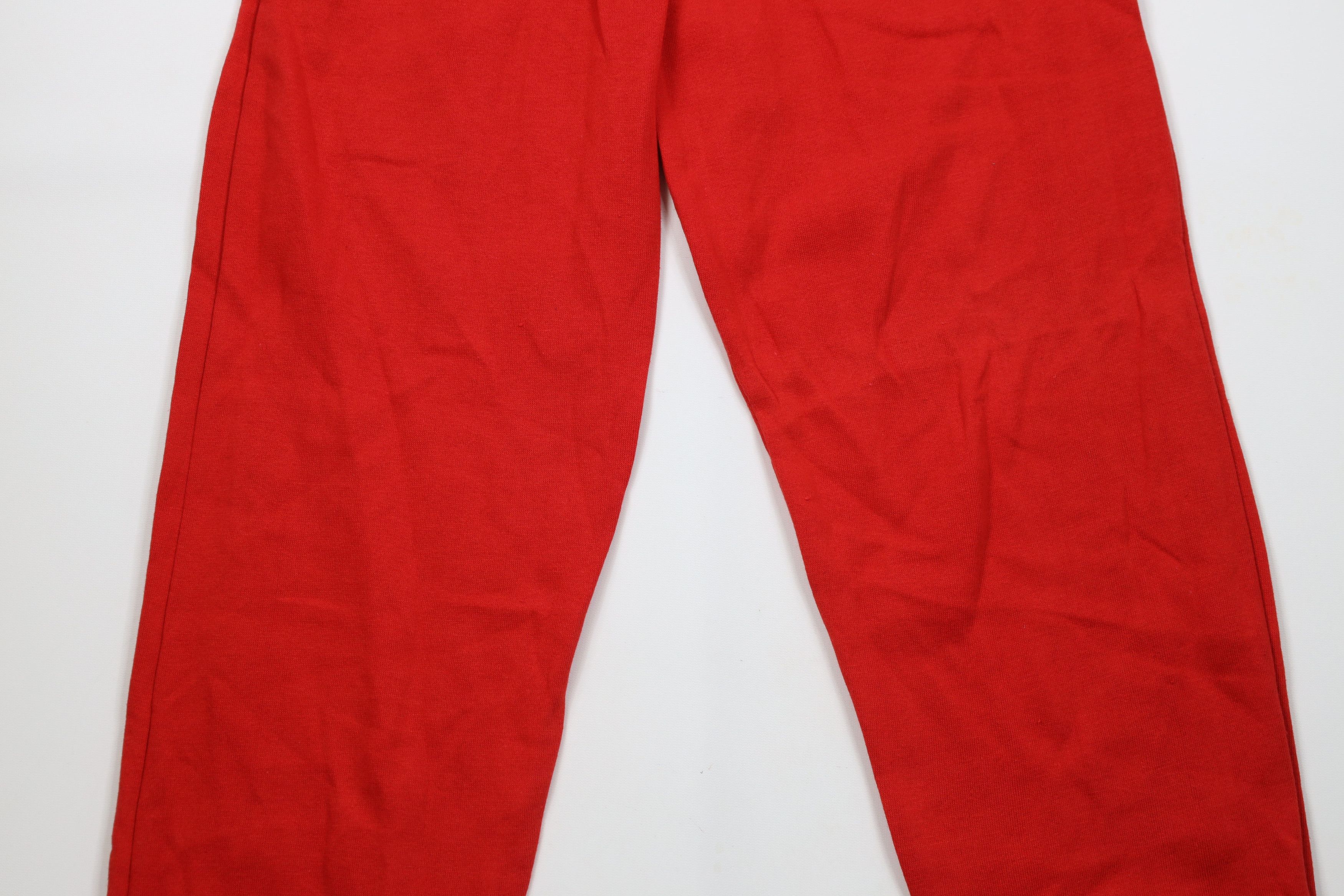 Vintage Deadstock Vintage 90s Streetwear Sweatpants Joggers Red USA Size US 38 / EU 54 - 11 Thumbnail