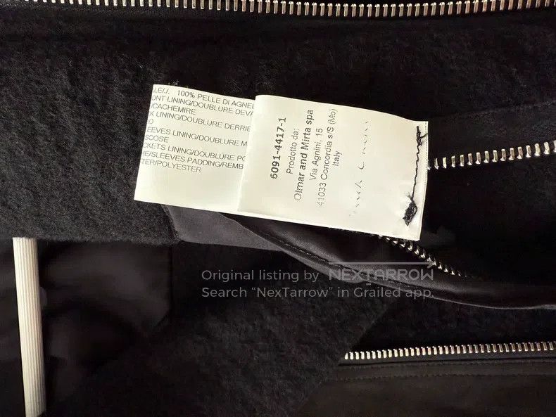 Rick Owens RICK OWENS Mainline Distressed Black Leather Jacket Coat - Size US M / EU 48-50 / 2 - 8 Thumbnail