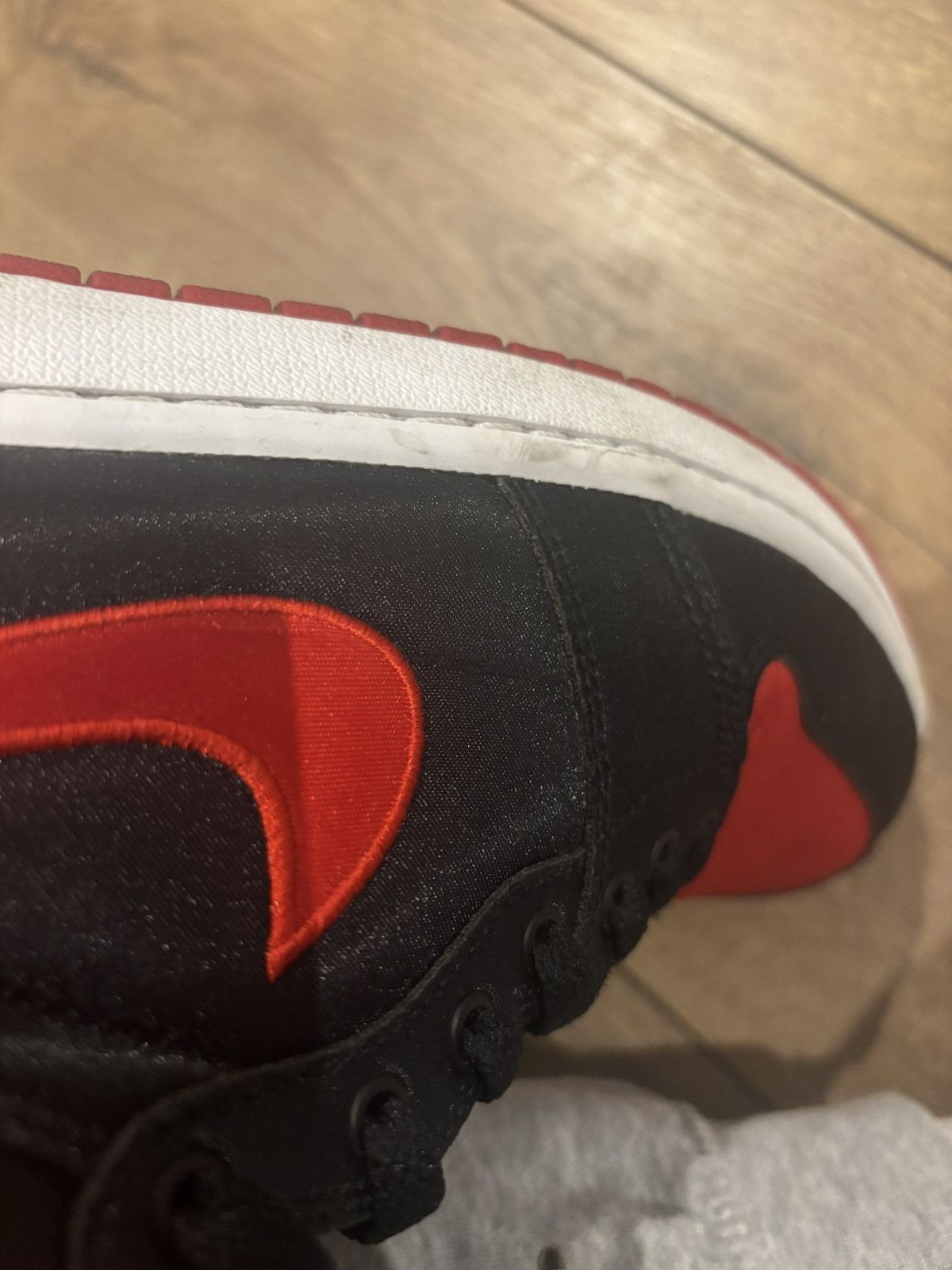 Nike Nike air jordan 1 high satin bred Size US 10.5 / EU 43-44 - 7 Thumbnail