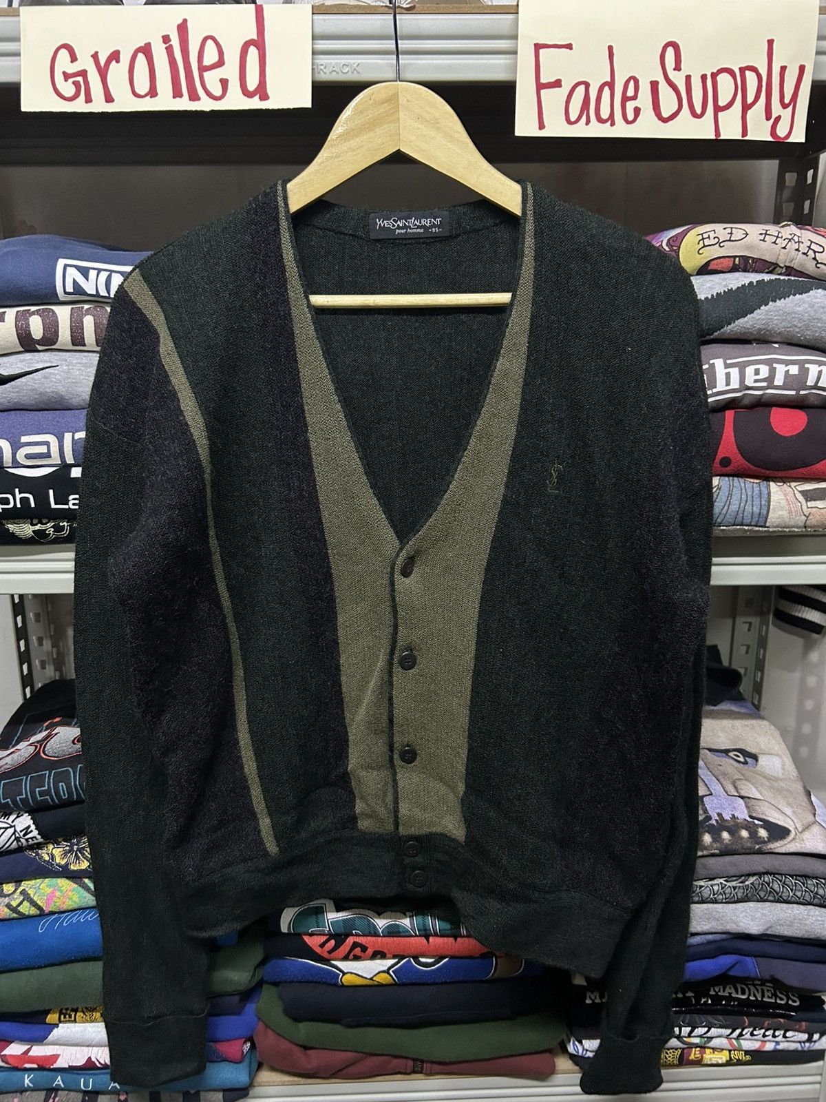 Yves Saint Laurent Vintage Yves Saint Laurent Wool Sweater Size US M / EU 48-50 / 2 - 1 Thumbnail