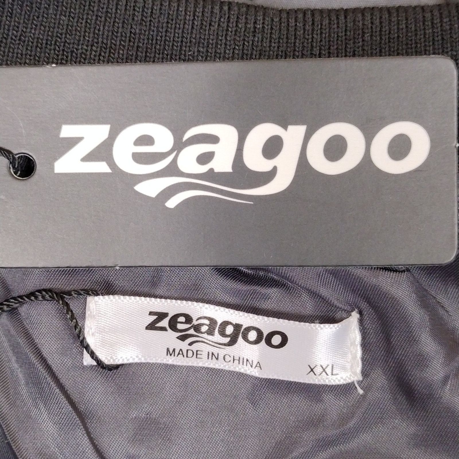 Zeagoo NWT Zeagoo Gray Polyester Outdoor Men's Wind Bomber Jacket Size US XXL / EU 58 / 5 - 4 Thumbnail