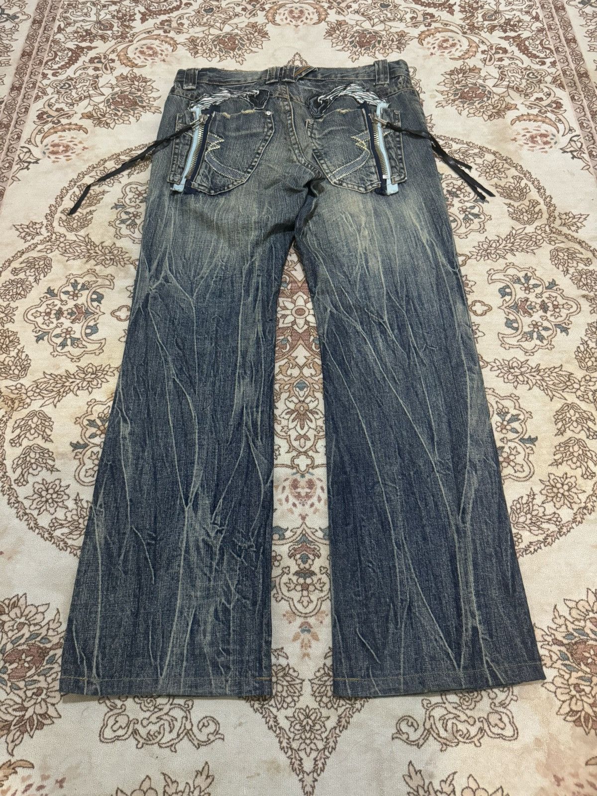 Japanese Brand × Vintage × semanticdesign Vintage Semantic Design Japan Flare Jeans Size US 33 - 5 Thumbnail