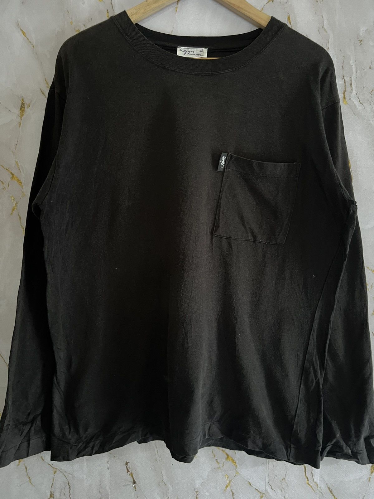 🔥 Agnès b. Long Sleeve T-Shirt — Minimalist Parisian Style