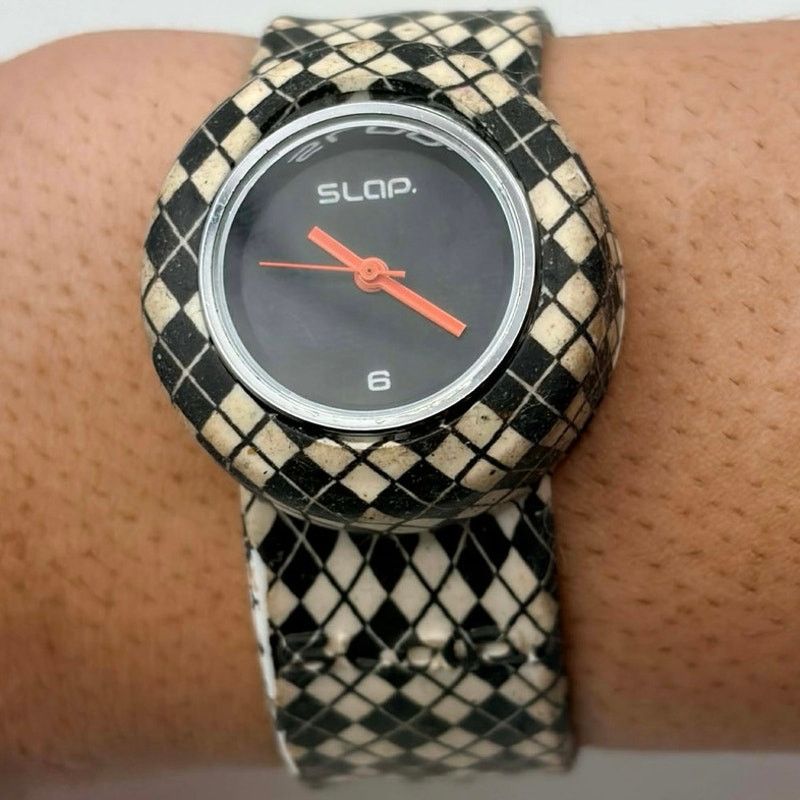 Other Black Plaid Slap Watch Size ONE SIZE - 1 Thumbnail
