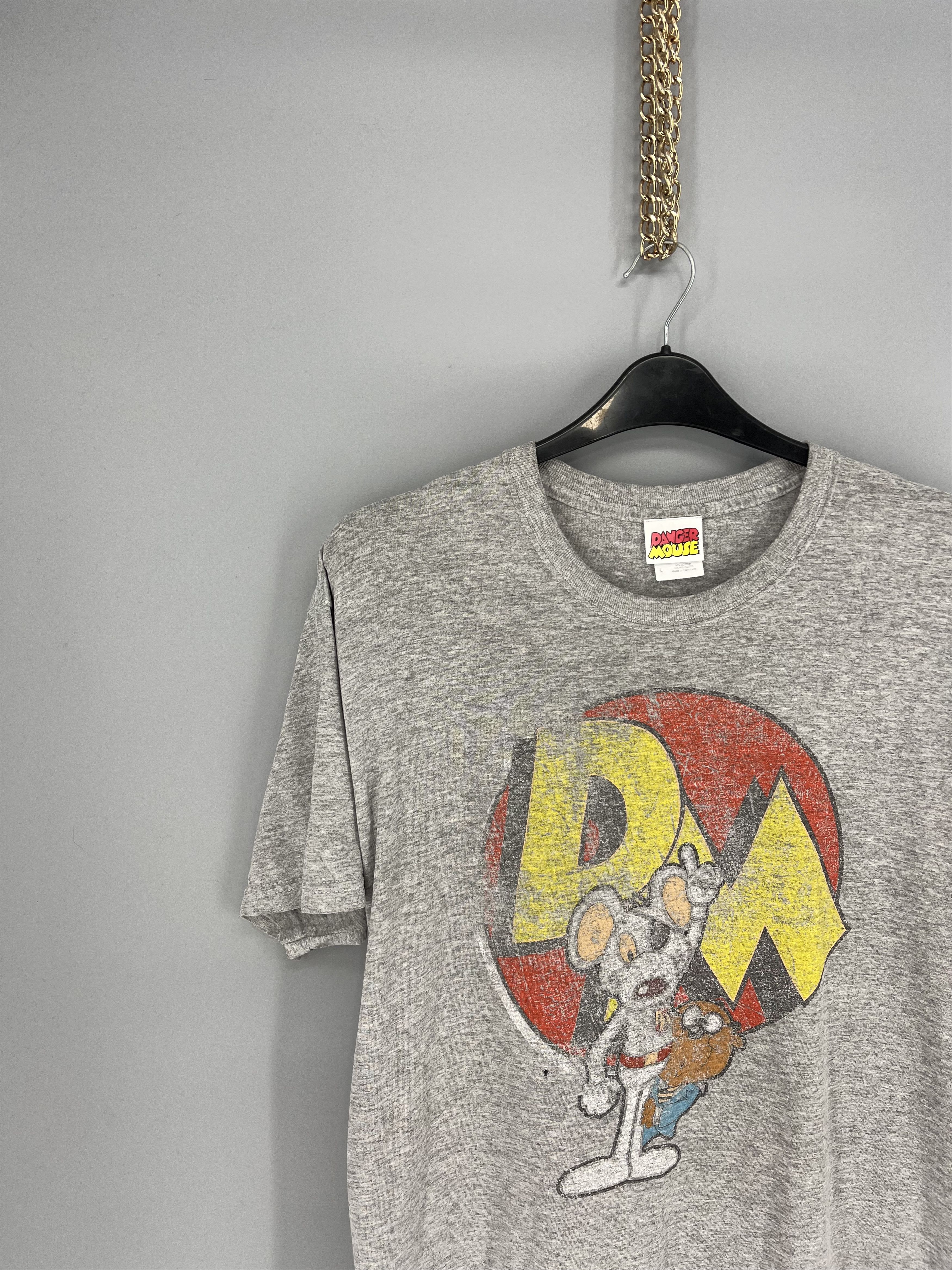 Cartoon Network Vintage Y2K DANGER MOUSE Humor tee streetwear style Size US L / EU 52-54 / 3 - 4 Thumbnail