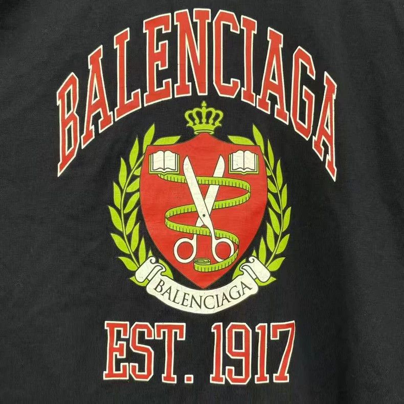 Balenciaga Balenciaga Wheat Scissors Letter Short Sleeve Size US M / EU 48-50 / 2 - 5 Thumbnail