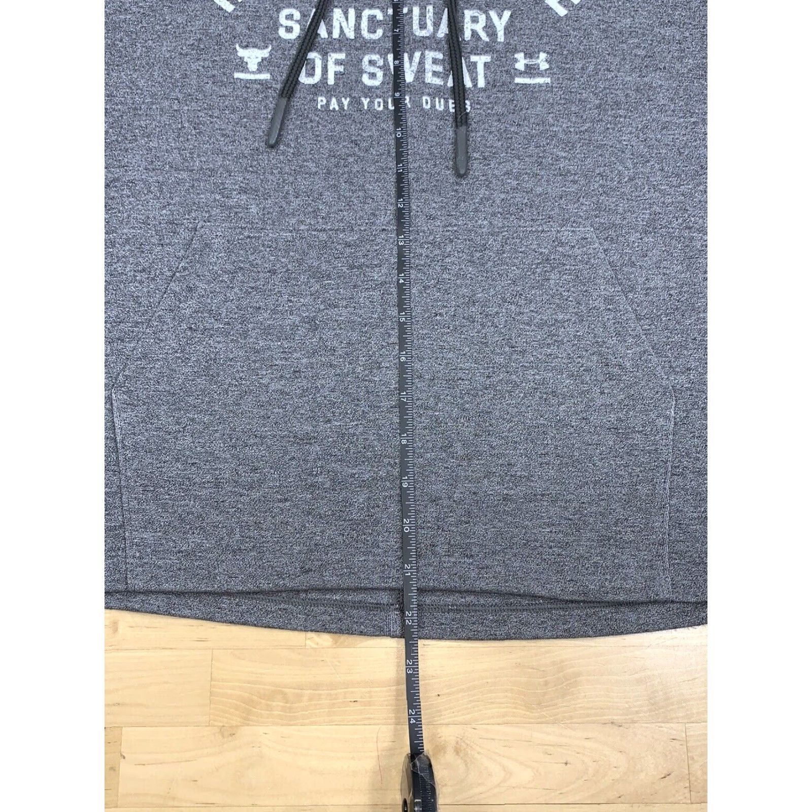 Under Armour Under Armour Project Rock Hoodie Men S Gray Sleeveless Pullover Graphic Print Short Sleeves? Size US S / EU 44-46 / 1 - 4 Thumbnail
