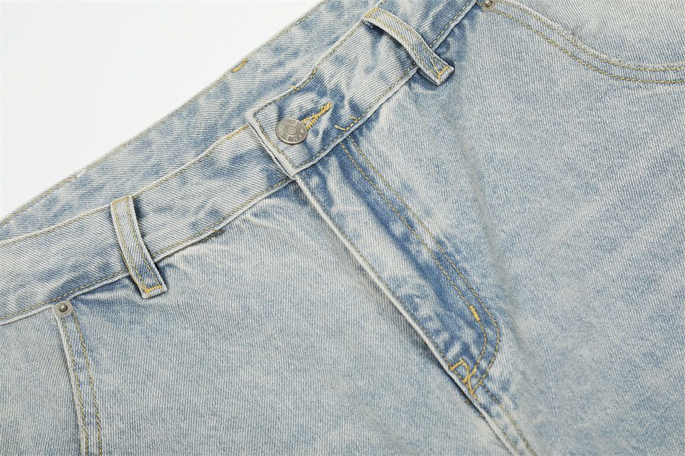 Jean Punk Heavy Washed Denim Machete Pants for Men Size US 32 / EU 48 - 3 Thumbnail