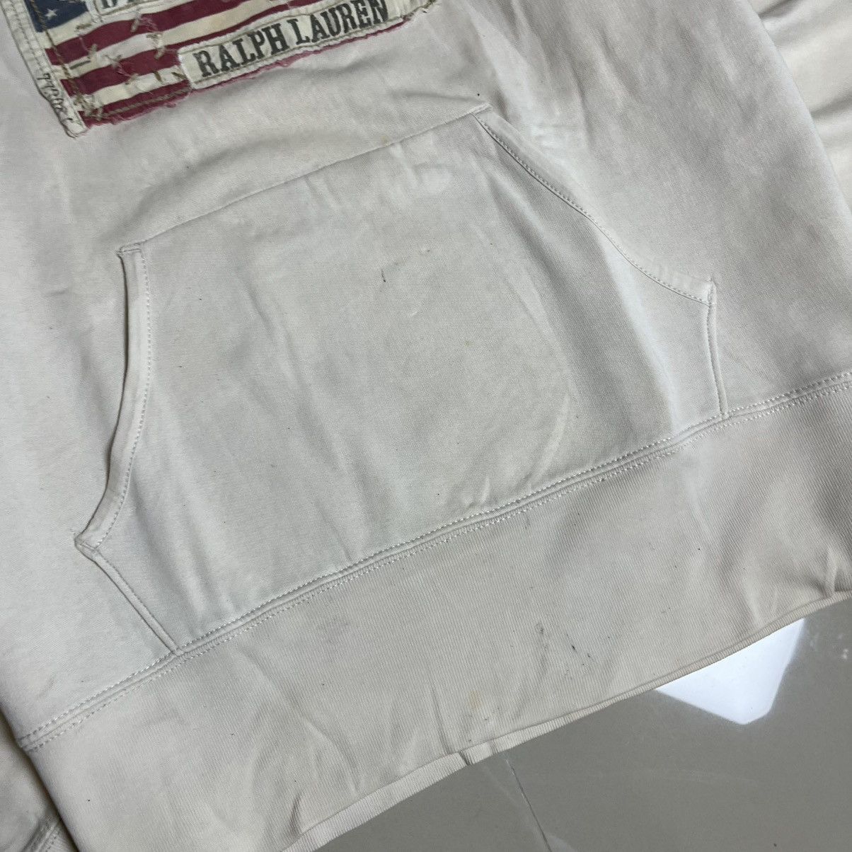 Polo Ralph Lauren Vintage Polo Ralph Lauren USA Flag Hoodie – XL Fit Size US XL / EU 56 / 4 - 7 Thumbnail