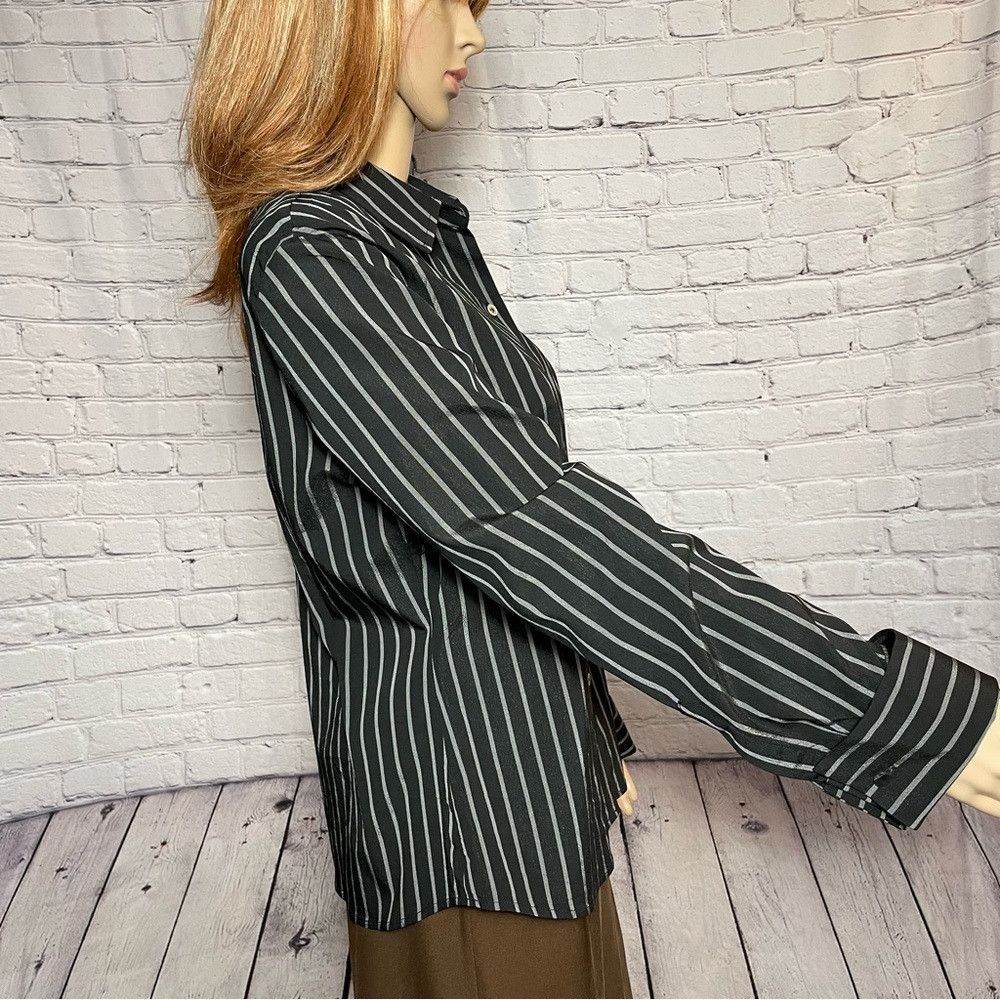 Other Jenne Maag Black White Striped Long Sleeve Shirt Size L Size L / US 10 / IT 46 - 3 Thumbnail