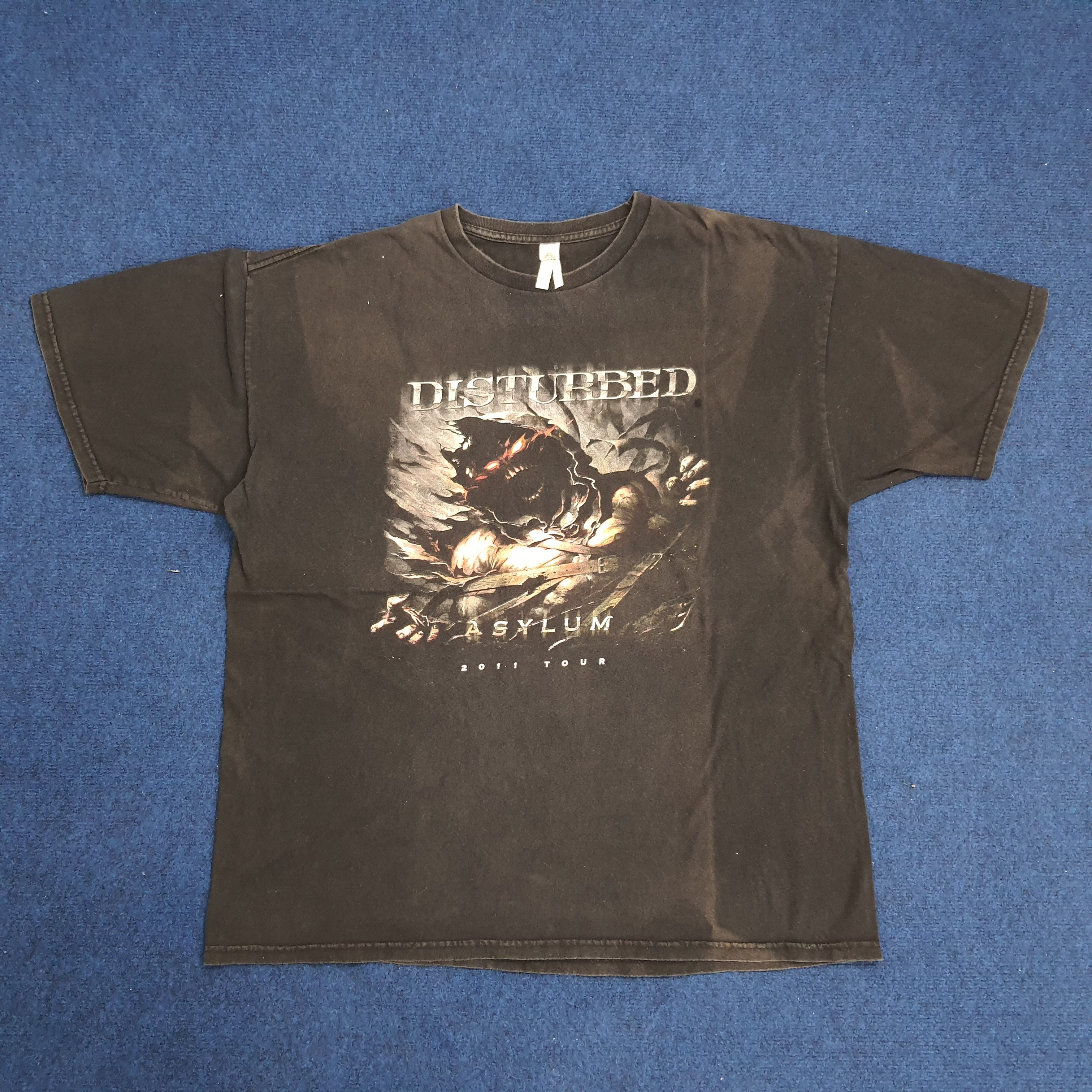 Band Tees Disturbed Asylum 2011 Tour T-shirt Size US XXL / EU 58 / 5 - 1 Thumbnail