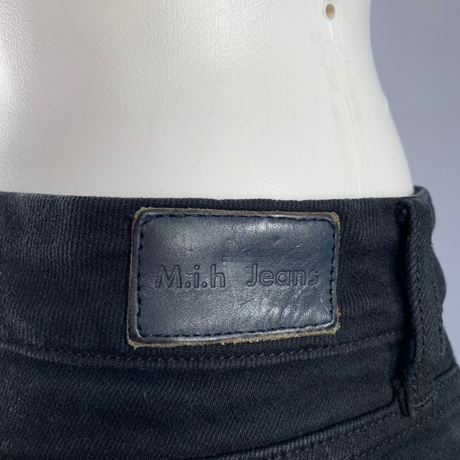 Other M.I.H JEANS Size 28 Black Denim Raw Edge Bell Bottom Jeans Size 42" / US 20 - 3 Thumbnail
