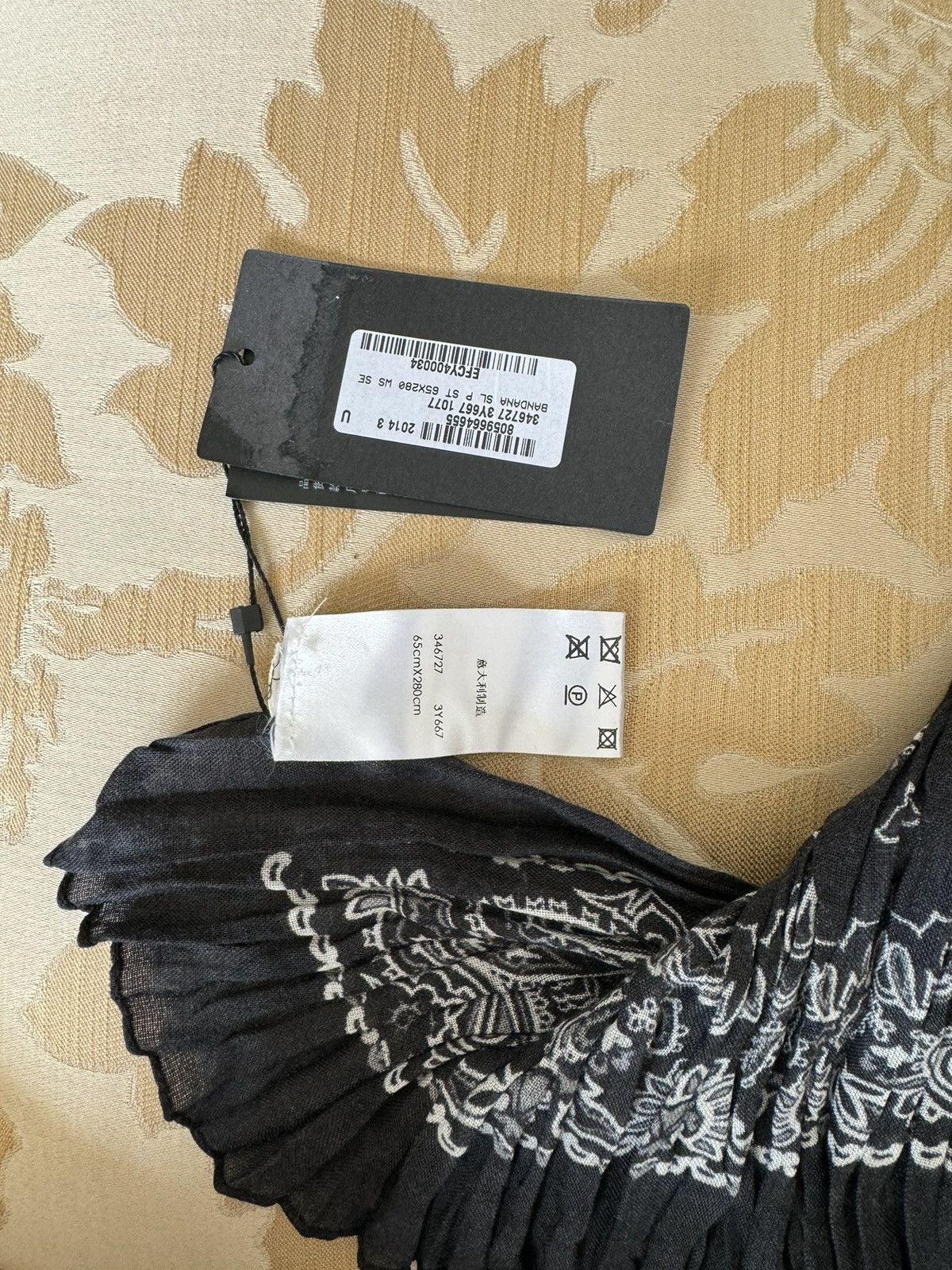 Saint Laurent Paris Classic bandana scarf Size ONE SIZE - 5 Thumbnail