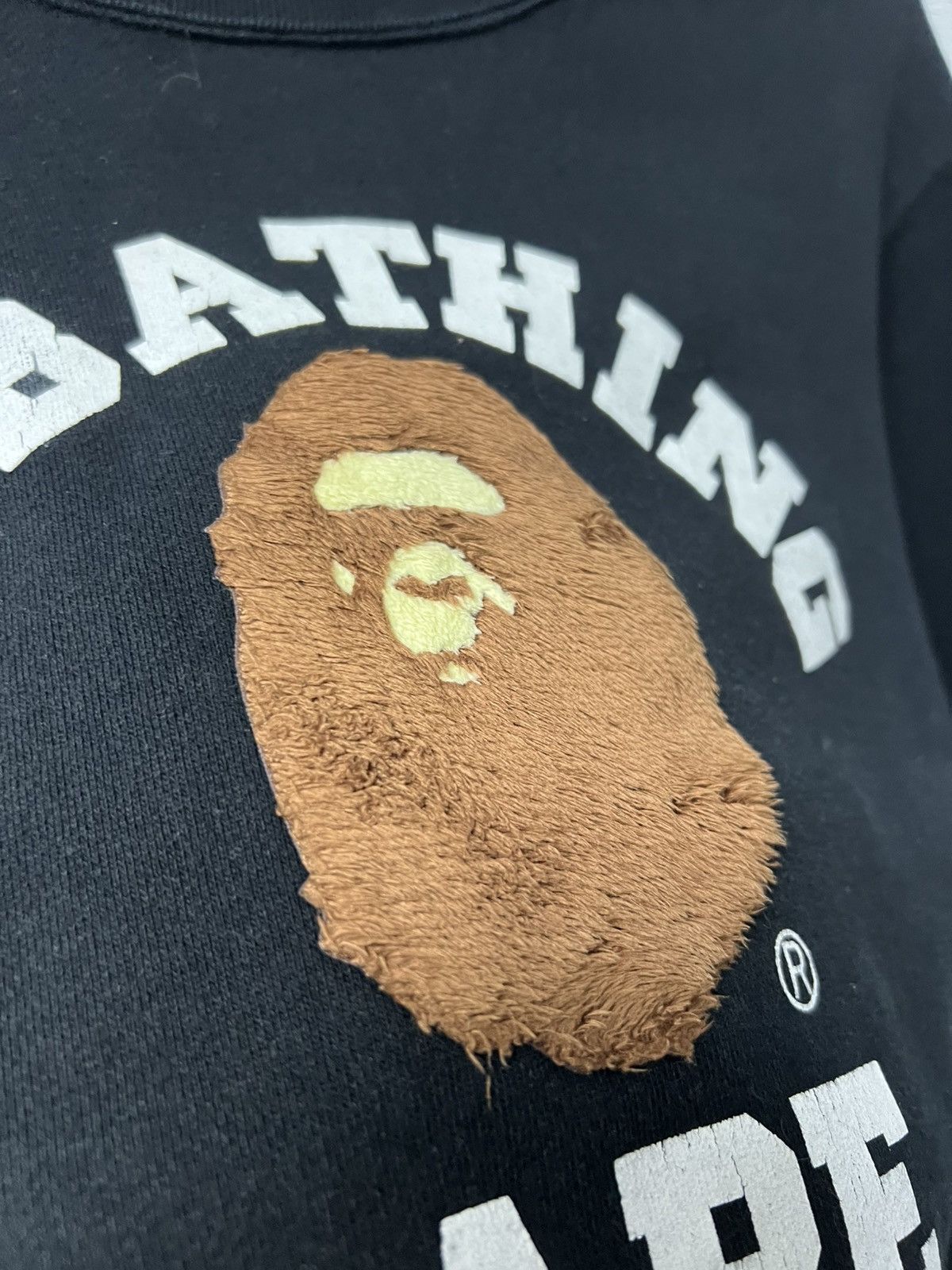 Bape Bape Sweatshirt Y2K Black Big Logo Size M Size US M / EU 48-50 / 2 - 14 Thumbnail