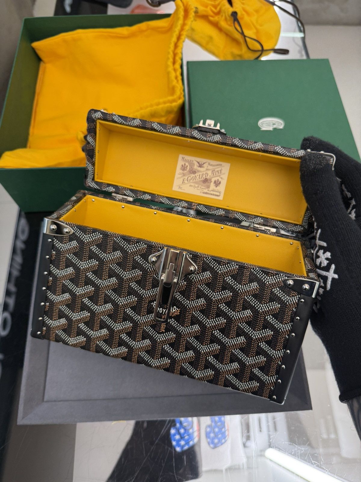 Goyard Goyard Trunk Bag Crossbody Black NEW + Shoulder strap Size ONE SIZE - 10 Thumbnail