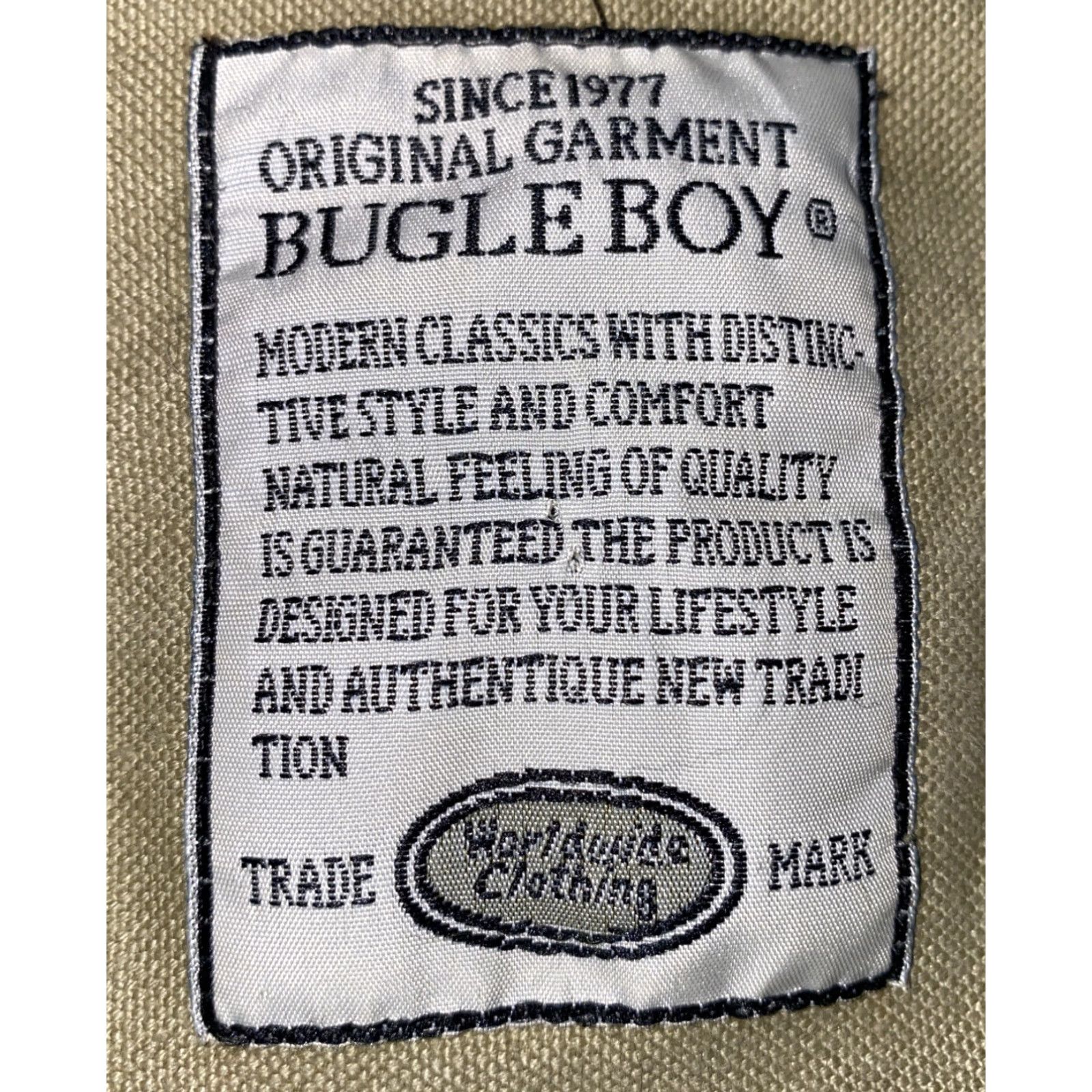 Bugle Boy Bugle Boy Vest Full Zip Men L Beige Safari Cotton Blend Shirt Size US L / EU 52-54 / 3 - 5 Thumbnail