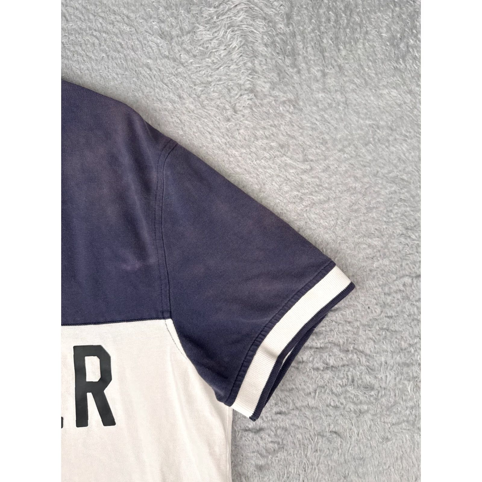 Tommy Hilfiger Tommy Hilfiger Polo Shirt Men Large Blue White Cotton Short Sleeve READ Size US L / EU 52-54 / 3 - 2 Thumbnail
