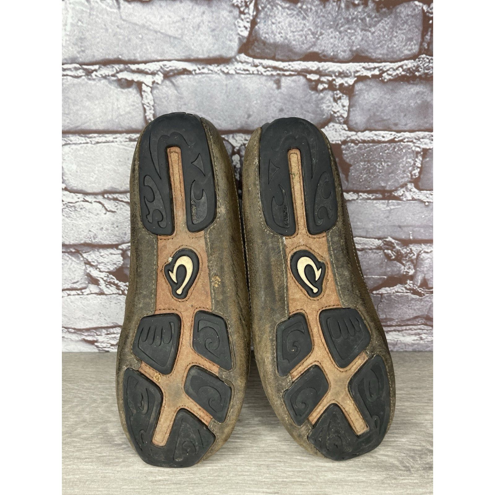 Olukai Olukai Akepa Moc Brown Leather Boat Slip On Moccasin Loafer Size US 9 / EU 42 - 20 Thumbnail