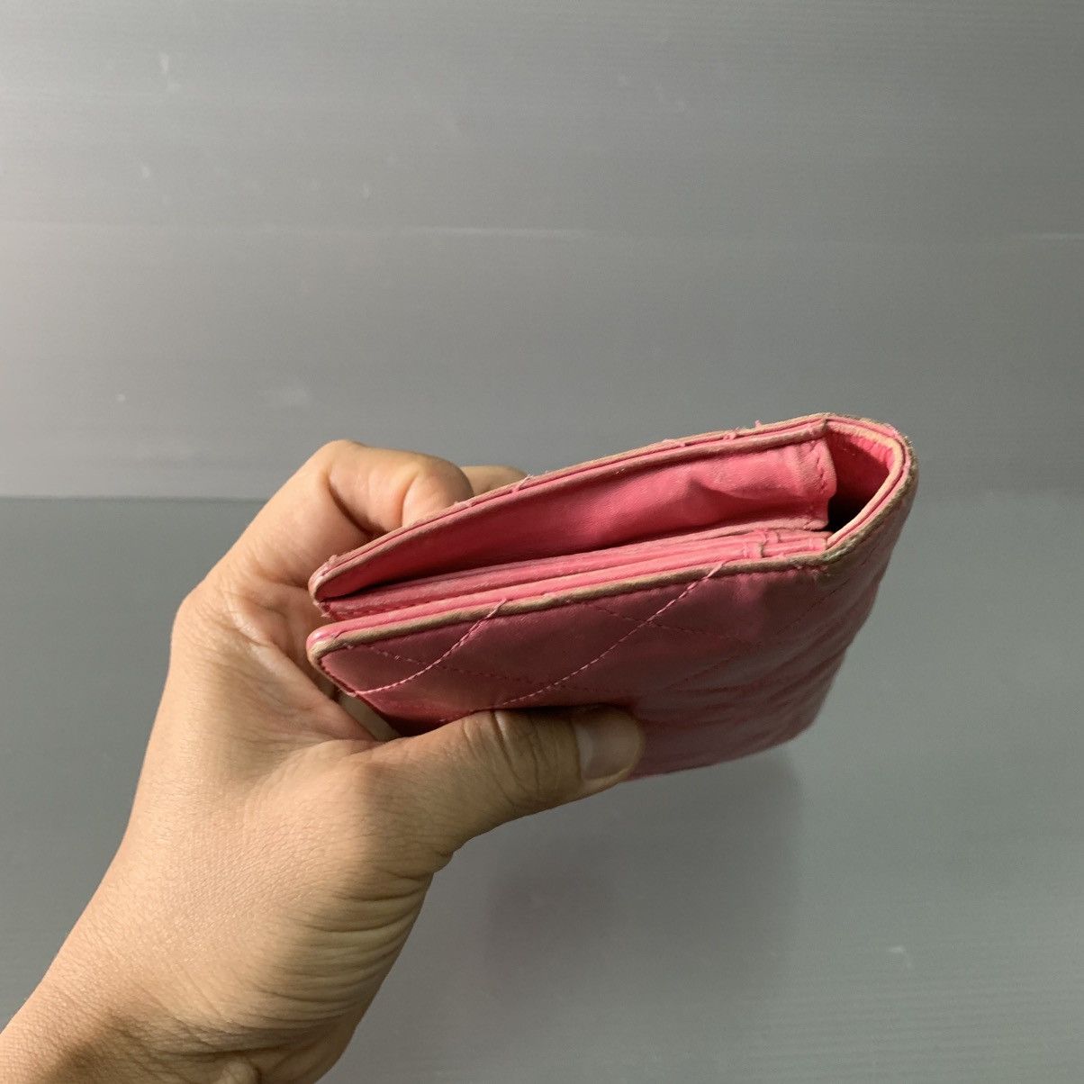Chanel Chanel Pink Leather Long Wallet Size ONE SIZE - 7 Thumbnail
