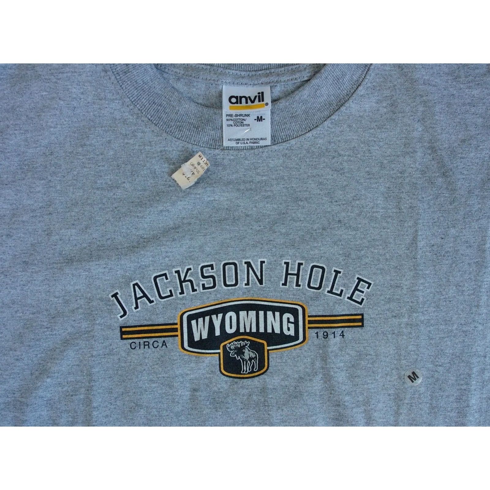 Anvil JACKSON HOLE Wyoming MOUNTAIN RESORT Gros Ventre Teton VTG Shirt Men's Medium Size US M / EU 48-50 / 2 - 3 Thumbnail