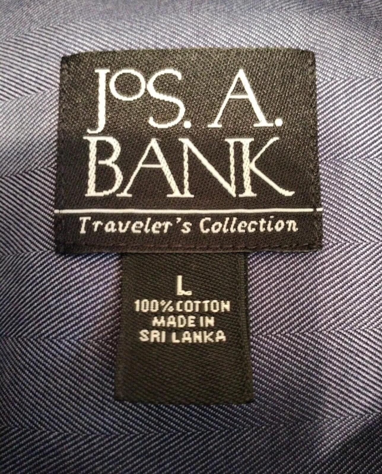 Jos. A. Bank JoS. A. BANIK Traveler's L Bluish Gray Button Down Shirt Size US L / EU 52-54 / 3 - 2 Thumbnail