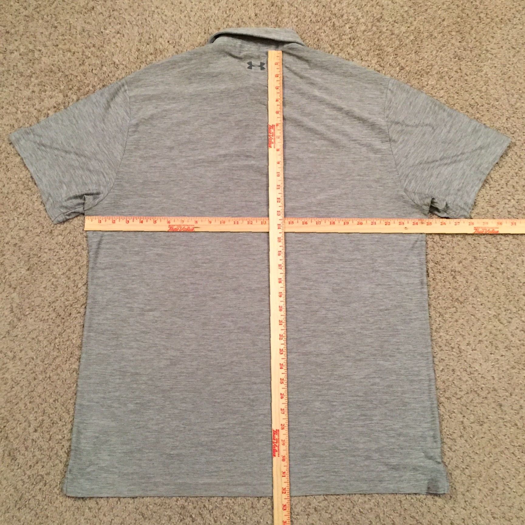 Under Armour Under Armour Polo Shirt Mens L Gray Short Sleeve Size US L / EU 52-54 / 3 - 6 Thumbnail