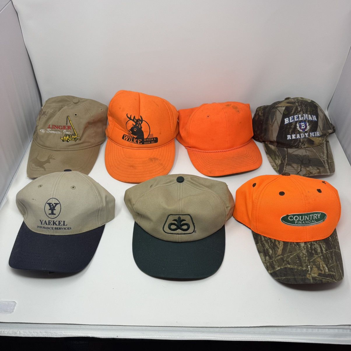 Other × Vintage 7 Distressed Camouflage Hunting Strapback Snapback Hats Size ONE SIZE - 1 Thumbnail