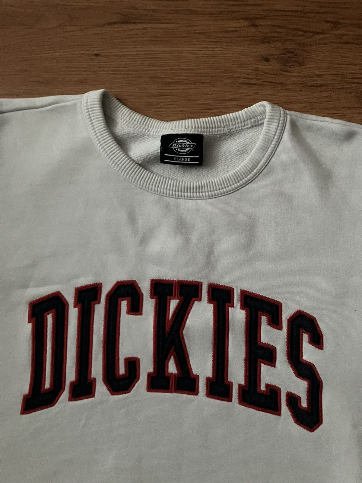 Dickies × Vintage White Long Crewneck Dickies Vintage Boxy Fit University Size US XL / EU 56 / 4 - 4 Thumbnail