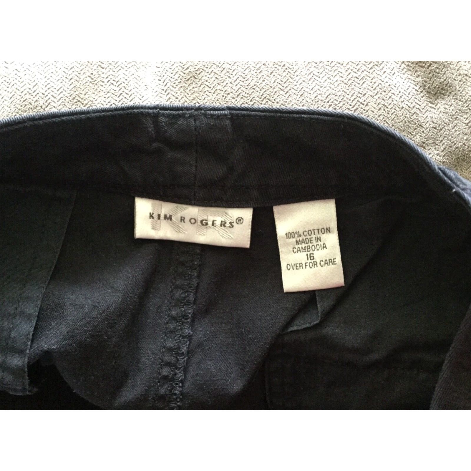 Vintage Vintage Kim Rogers Navy Blue Straight Pencil Skirt Belt Loops Size 16 AS IS Size 38" / US 16 / IT 52 - 5 Thumbnail