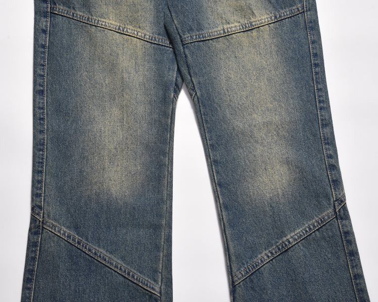 Japanese Brand × Jean Street wide-leg blue wash patchwork cargo jeans y2k Size US 32 / EU 48 - 6 Thumbnail
