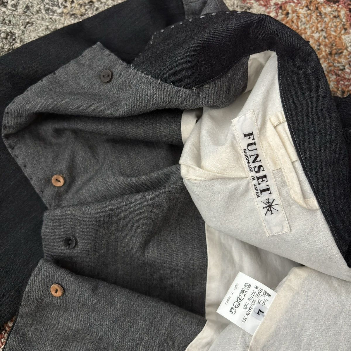 Kapital Funset of Art Patchwork Sashiko Blazer boro 1st jacket Japan Size US L / EU 52-54 / 3 - 4 Thumbnail
