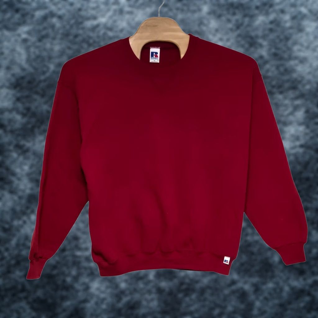 Russell Athletic VINTAGE Russell Athletic Sweatshirt Men XL Red Pullover Regular Size Blank Blank? Size US XL / EU 56 / 4 - 1 Thumbnail